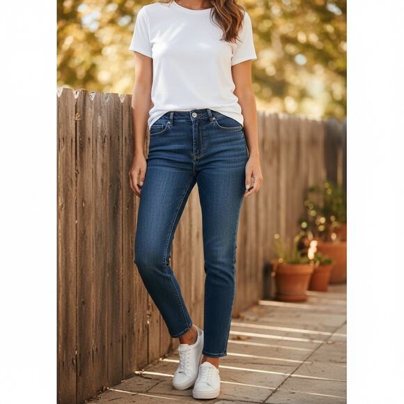 Banana Republic Women's Premium Denim Classic Mid Rise Skinny Jeans - Size 29 - Picture 1 of 8